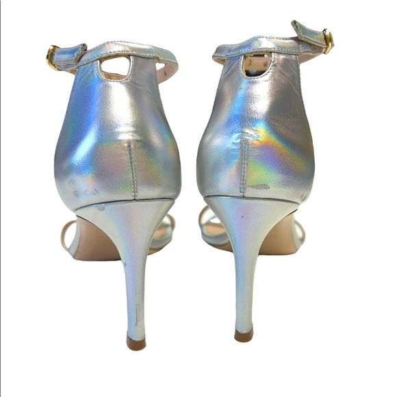 Stuart Weitzman Silver Heels - Picture 4 of 13